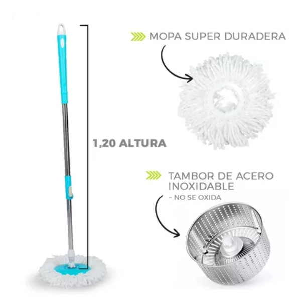 Suape Giratorio 360° - Limpieza sin Esfuerzo ⭐️⭐️⭐️⭐️(+185 Clientes)