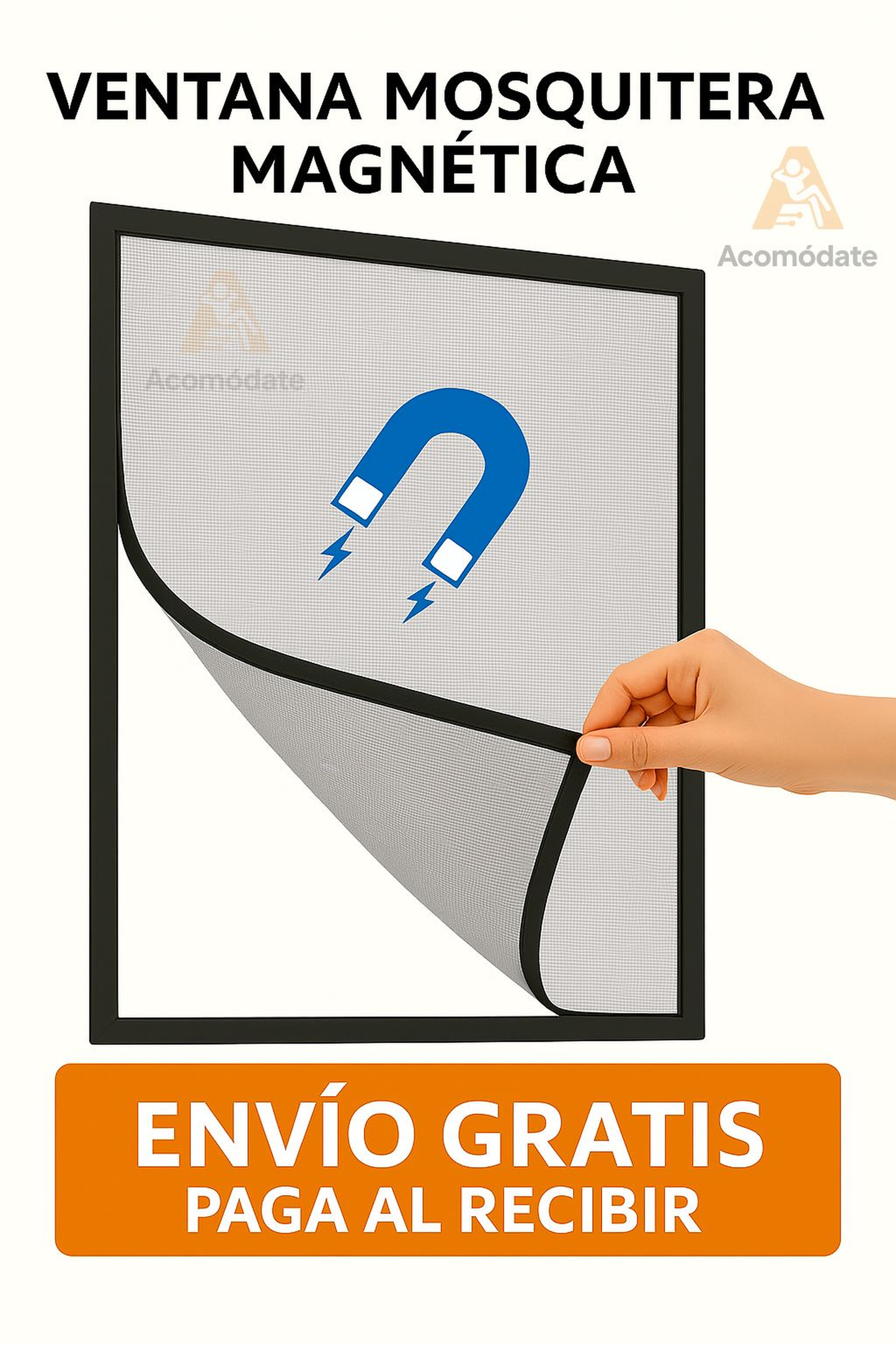 SUPER MOSQUITERA DE VENTANA MAGNETICA⭐️⭐️⭐️⭐️(+485 Clientes)